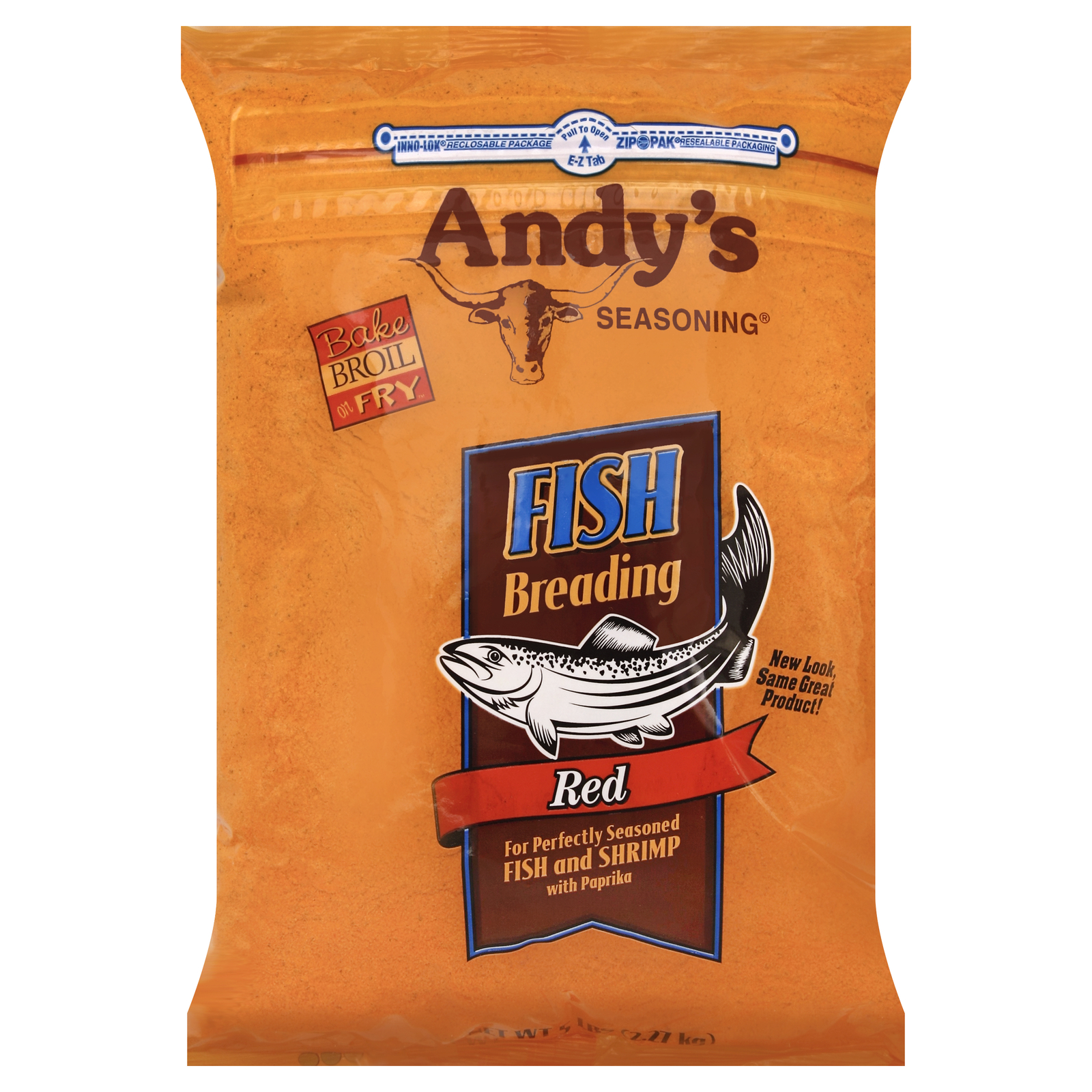 Andys Breading Fish Red 5 Lb (Pack Of 6)