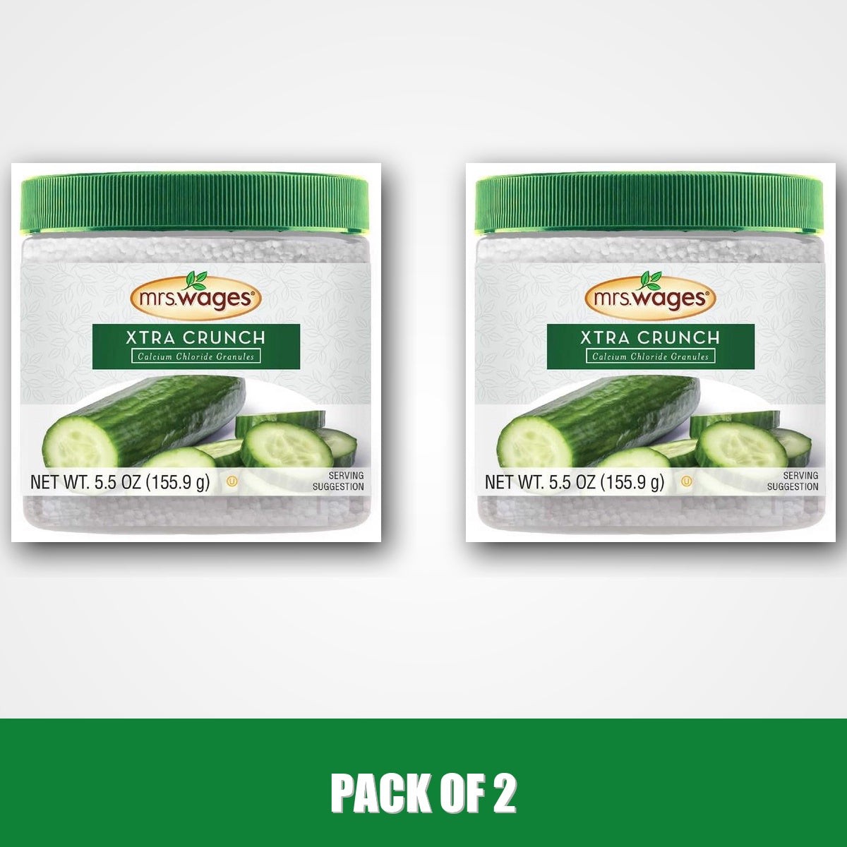 Pack of 2 – Mrs. Wages Xtra Crunch Pickle Mix Granules, Easy-to-Use, 5.5 oz