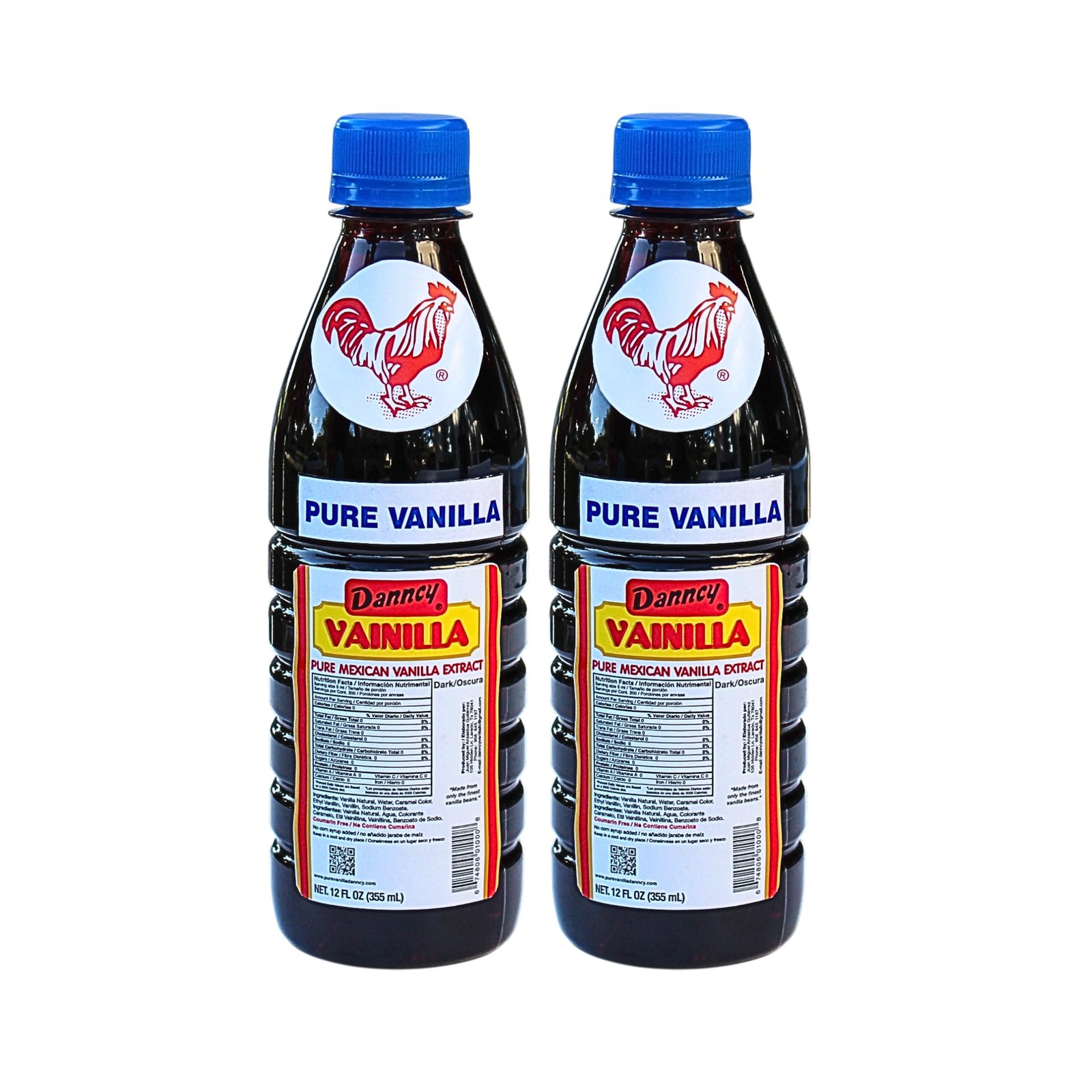 Vanilla Dark 12 fl oz 355 mL 2 Pack – Authentic Mexican Vanilla Flavor