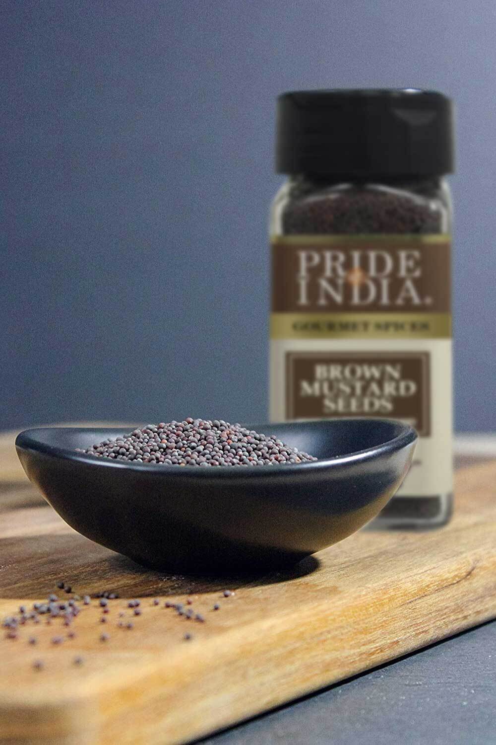 PRIDE OF INDIA Gourmet Brown Mustard Seed Whole