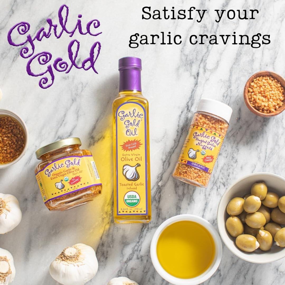 Gourmet Roasted Garlic Nuggets, USDA Organic, 2.1oz x 6 Pack