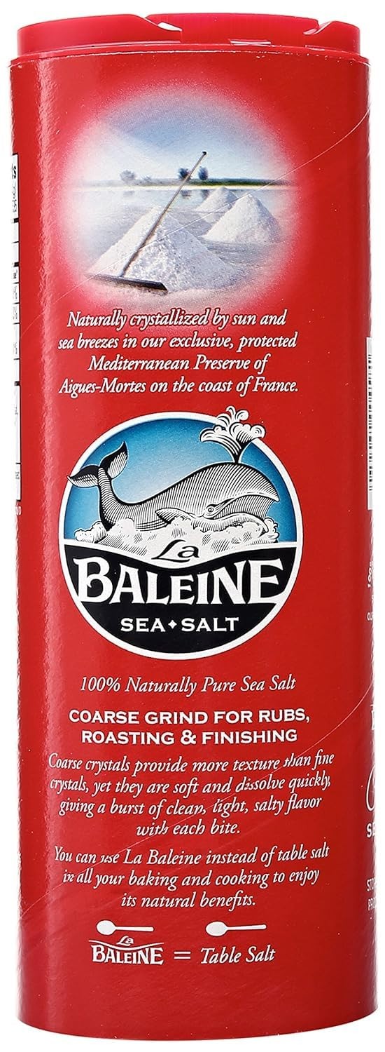 Coarse Sea Salt Canister, AllNatural French Sea Salt, Product of France, 26.5 Oz