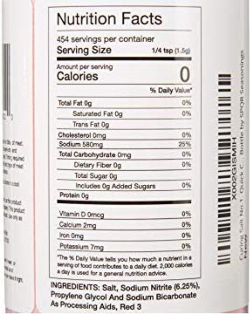XL Bottle of Curing Salt – 1.5 lb Quick Cure for Delicious Meats