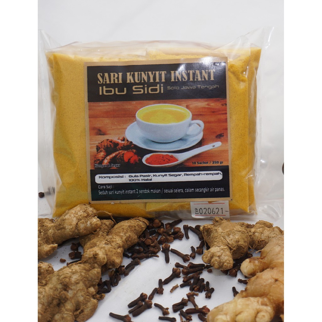 Instant Turmeric Drink Mix 250g Sweetened Herbal Beverage Powder Blend artisan