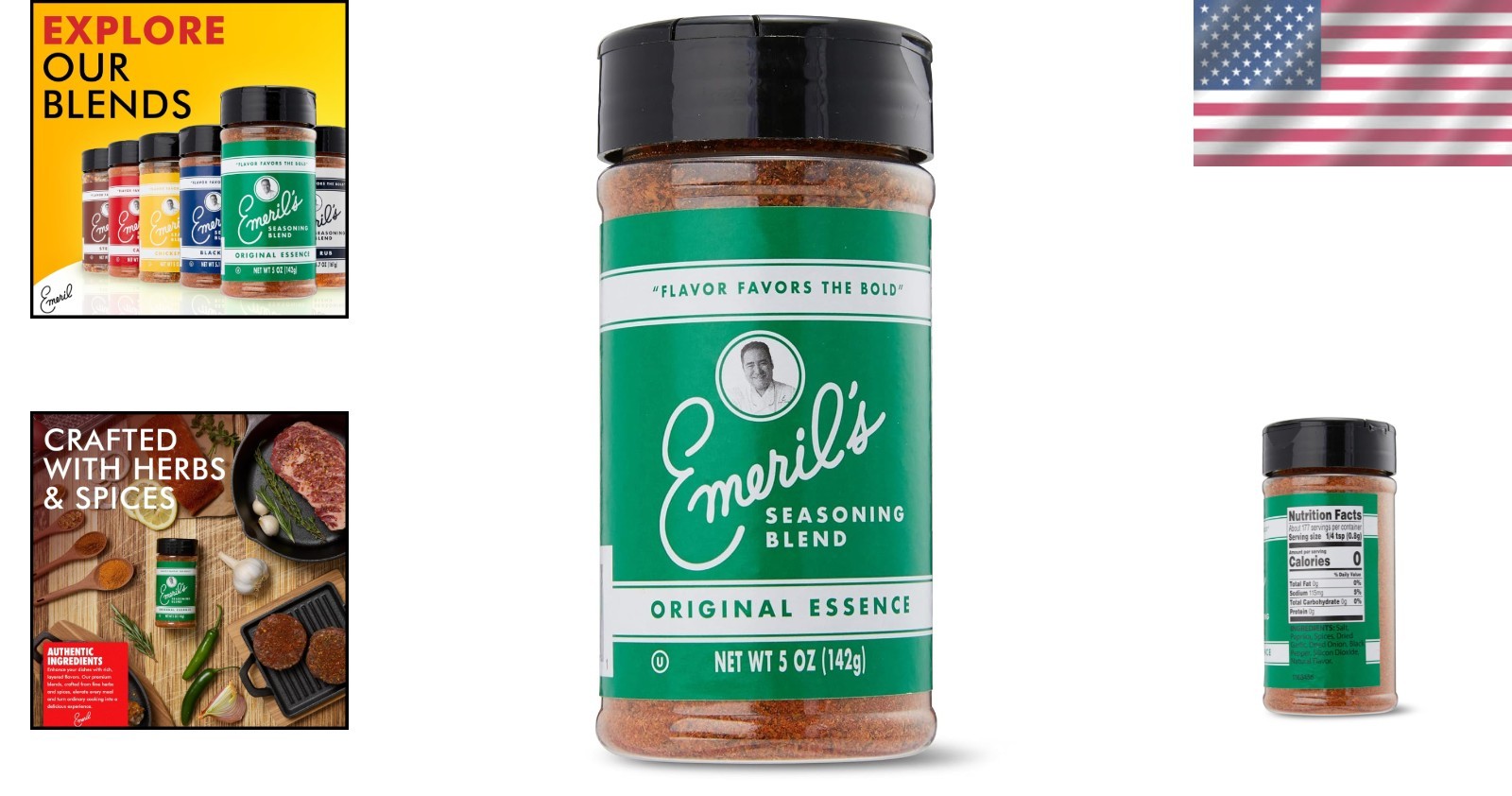Emeril Lagasse 5 Oz, 3-Pack and 6-Pack Seasoning Blend: Essence, Cajun,