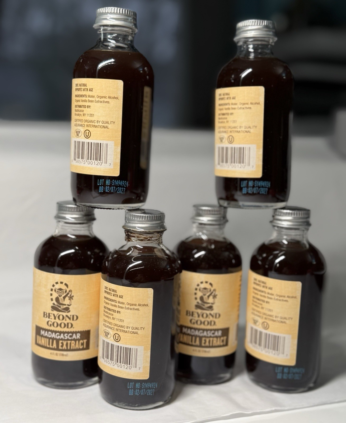 Beyond Good Madagascar Vanilla Extract-4 fl. oz- Exp 2/27- New/Sealed-6 bottles