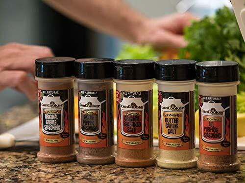 CAN COOKER SEASONING All Natural Spices Sampler Pack Square 5-Pc CANCOOKER INC