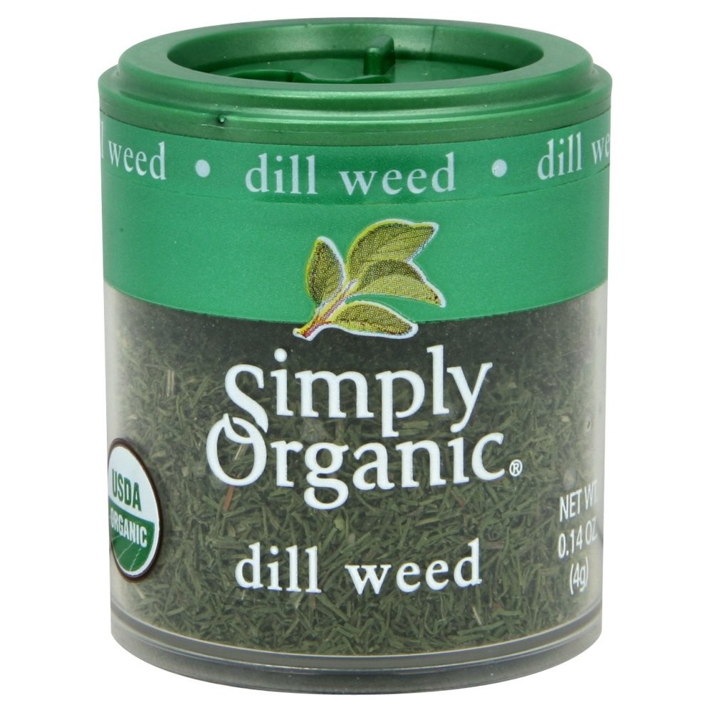 Simply Organic Dill Weed, Cut & Sifted, Certified Organic | 0.14 oz | Pack of 6