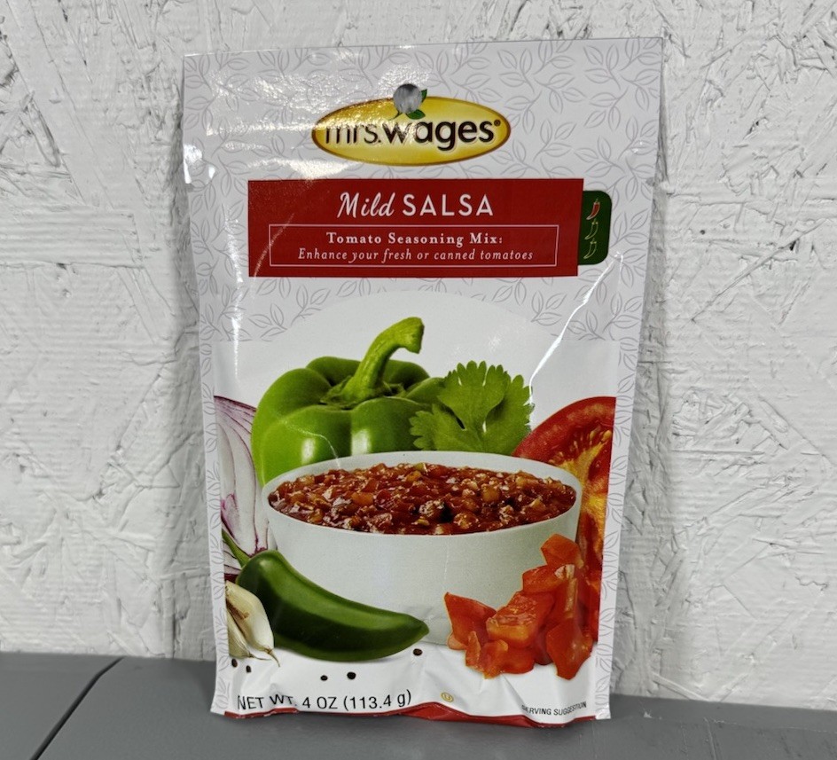 Mrs. Wages Mild Salsa Tomato Seasoning Mix 4oz Fresh or Canned Tomato 3 Pack