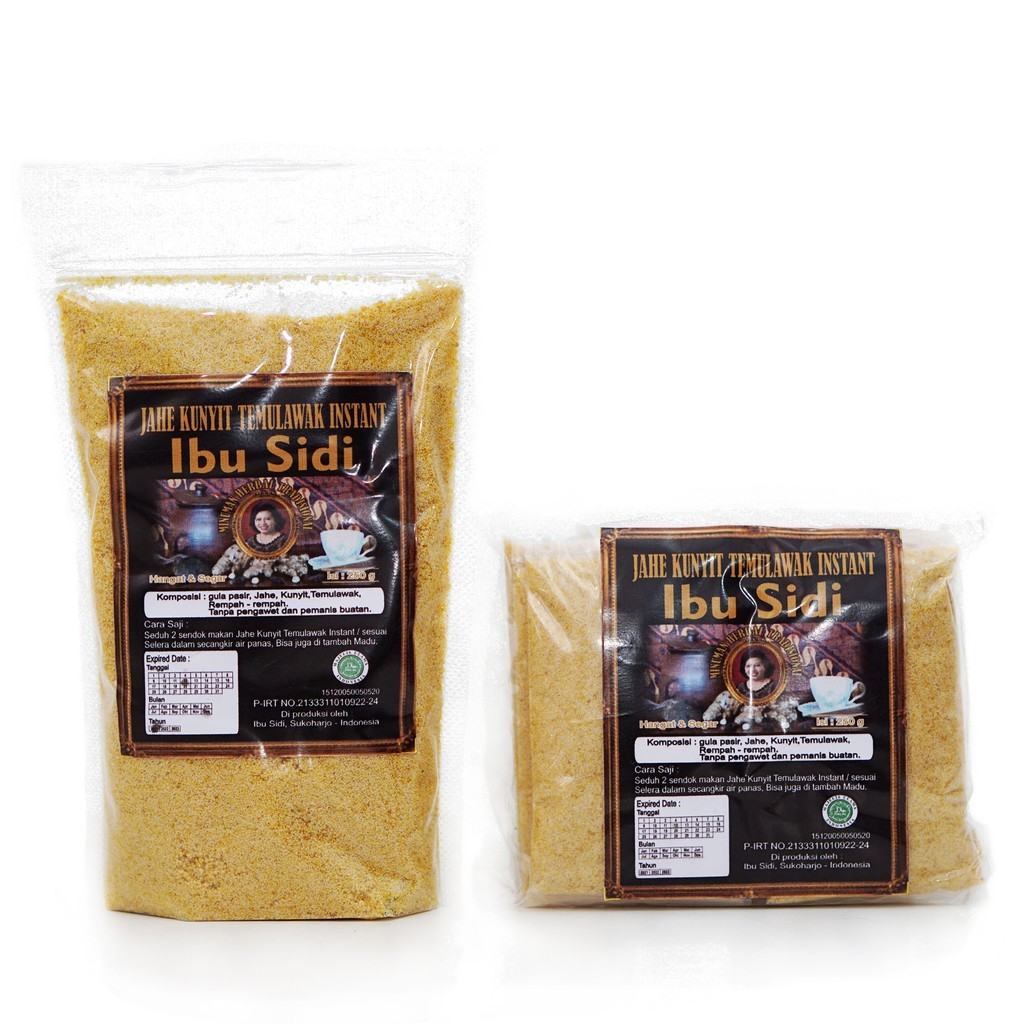 Ibu Sidi Jakute Instant Drink Mix 250g Ginger Turmeric Temulawak 4-in-1