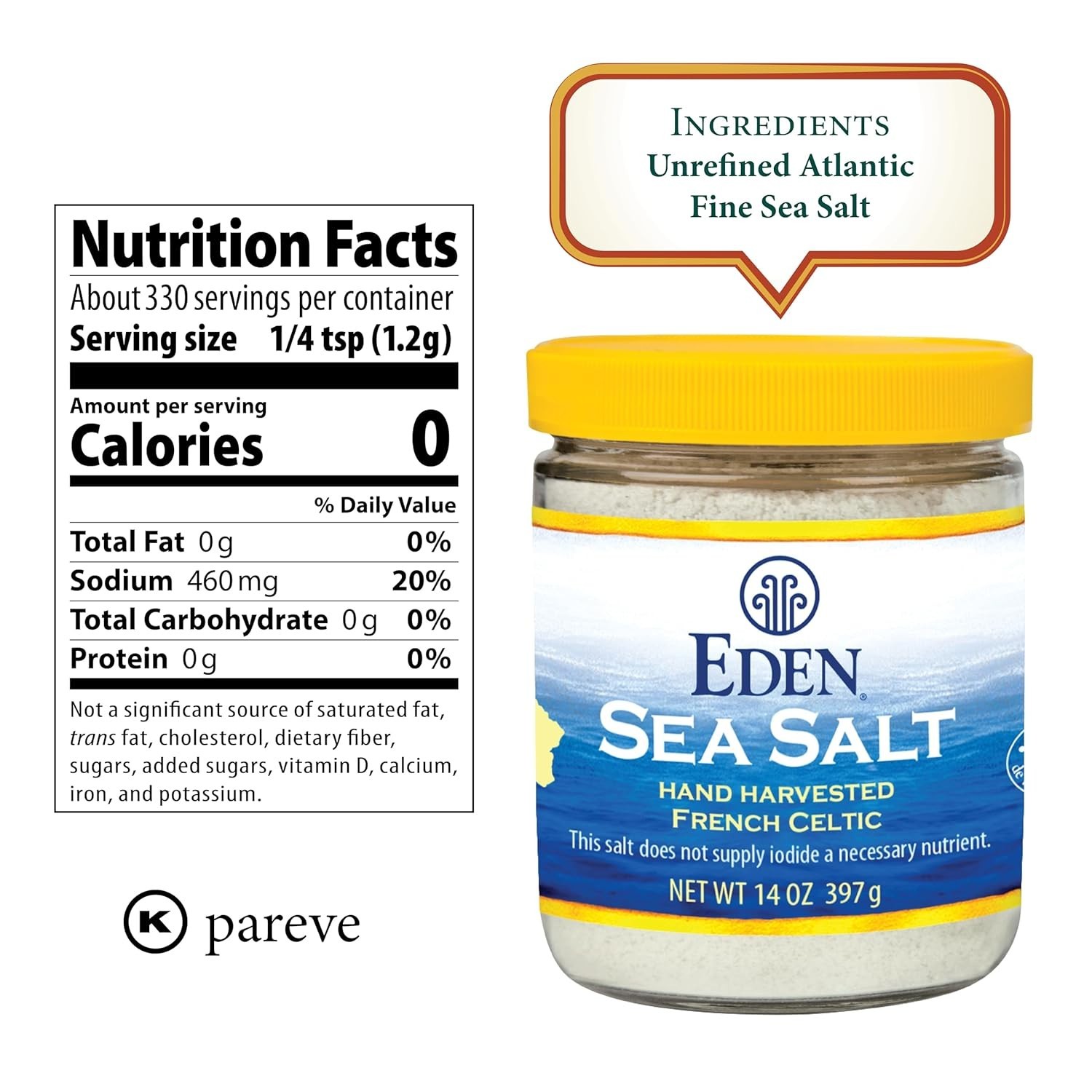 Sea Salt, 14 oz (397 g)