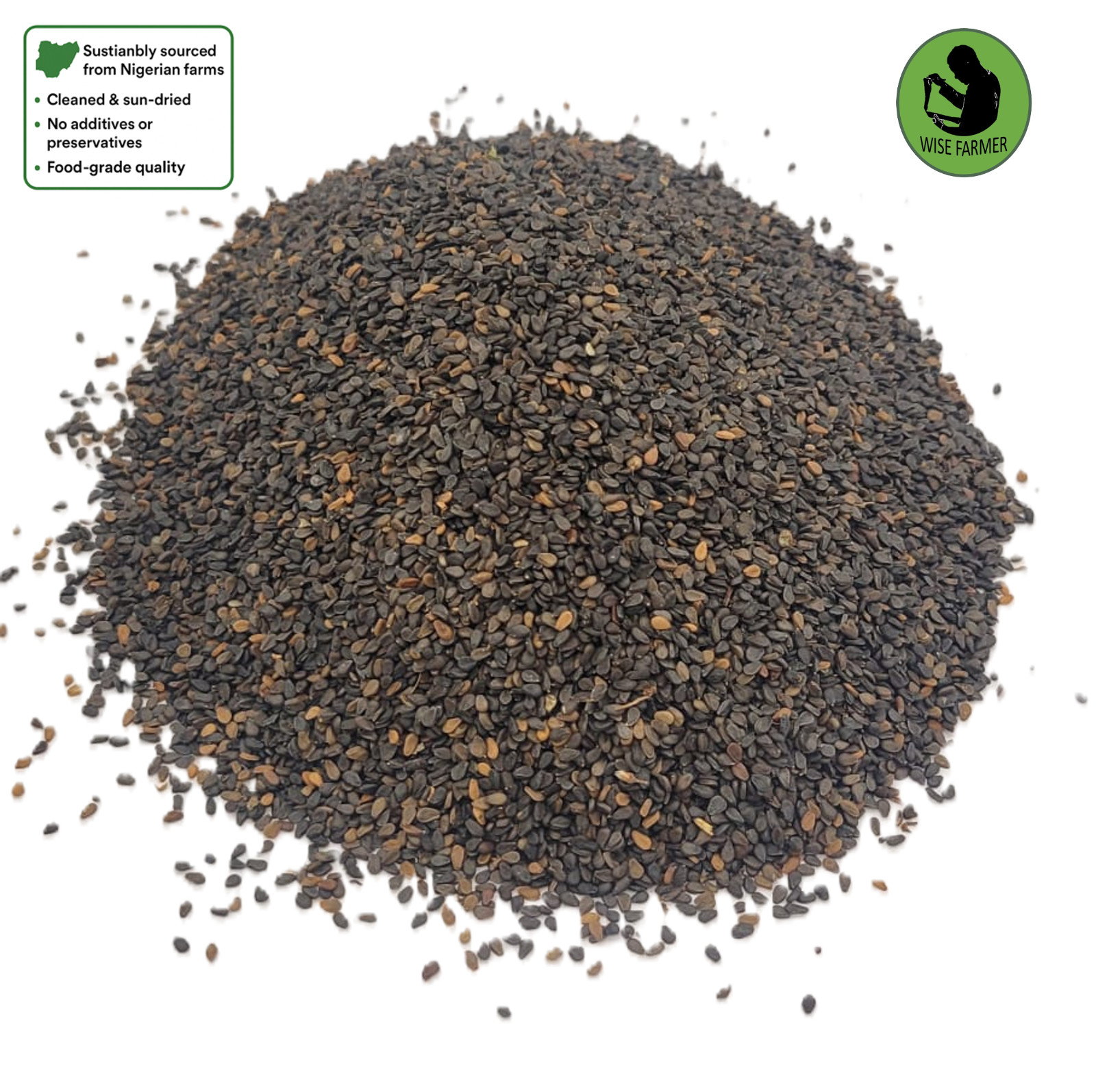 Raw Black Sesame Seeds Unroasted Unhulled Non-GMO | Bulk & Retail | Nigeria