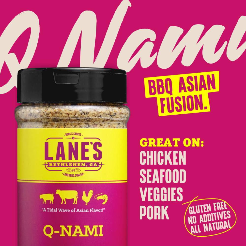 Lane’s Q-Nami PitMaster Size BBQ Rub Seasoning 357gm