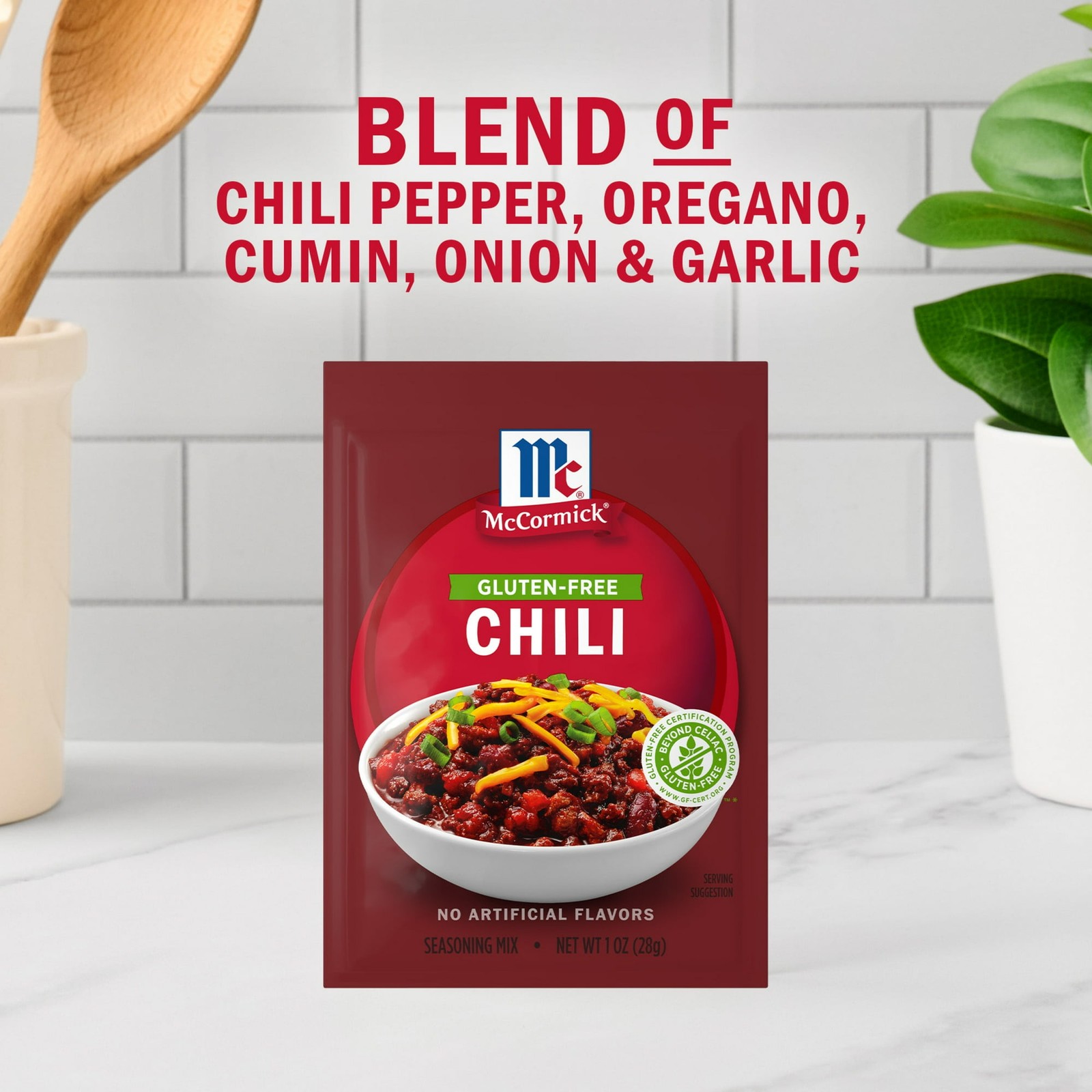 McCormick Gluten Free Chili Seasoning Mix, 1 oz