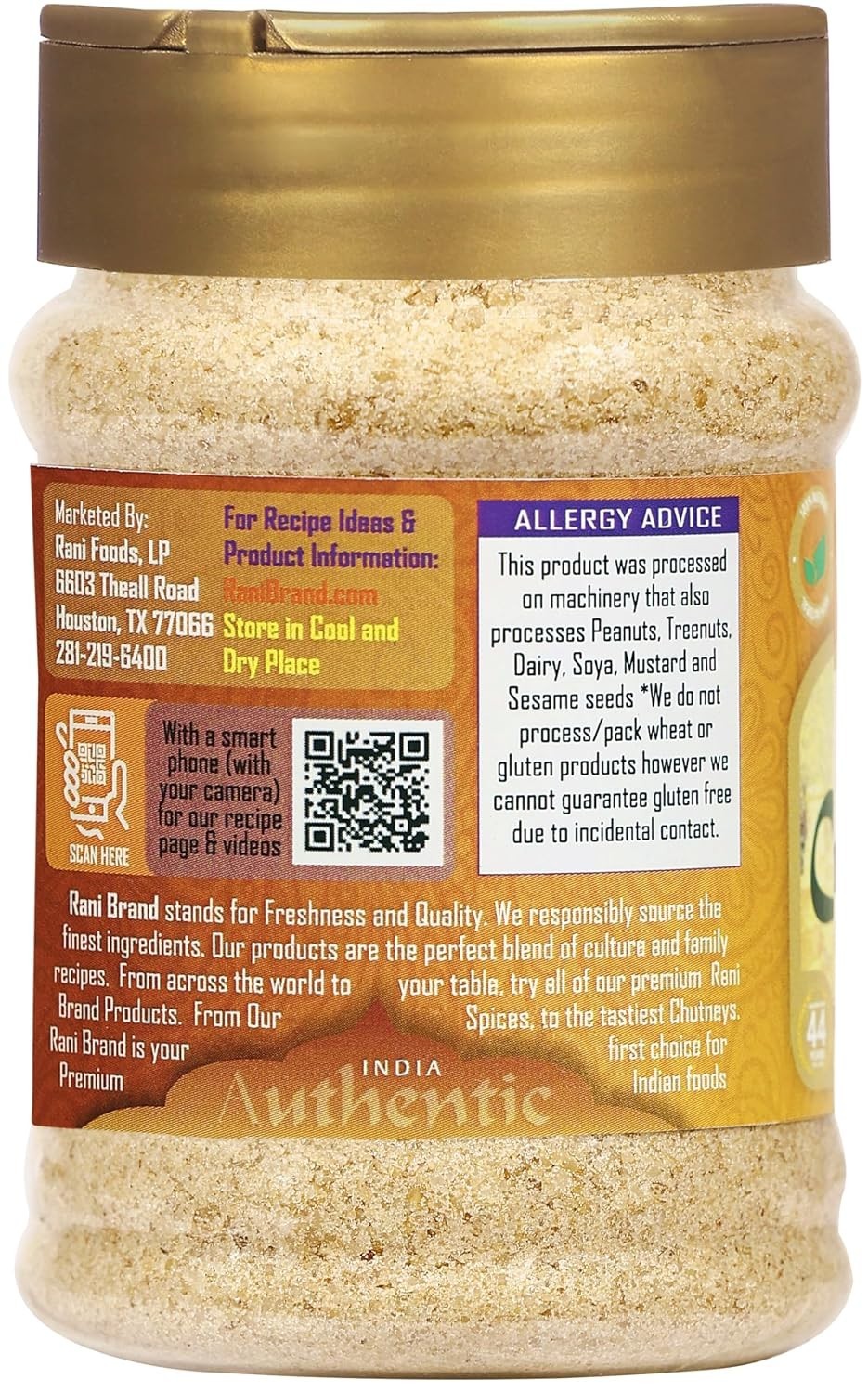 Rani Asafetida Hing Ground 3.75oz 106g PET Jar ~ All Natural | Salt Free | |…