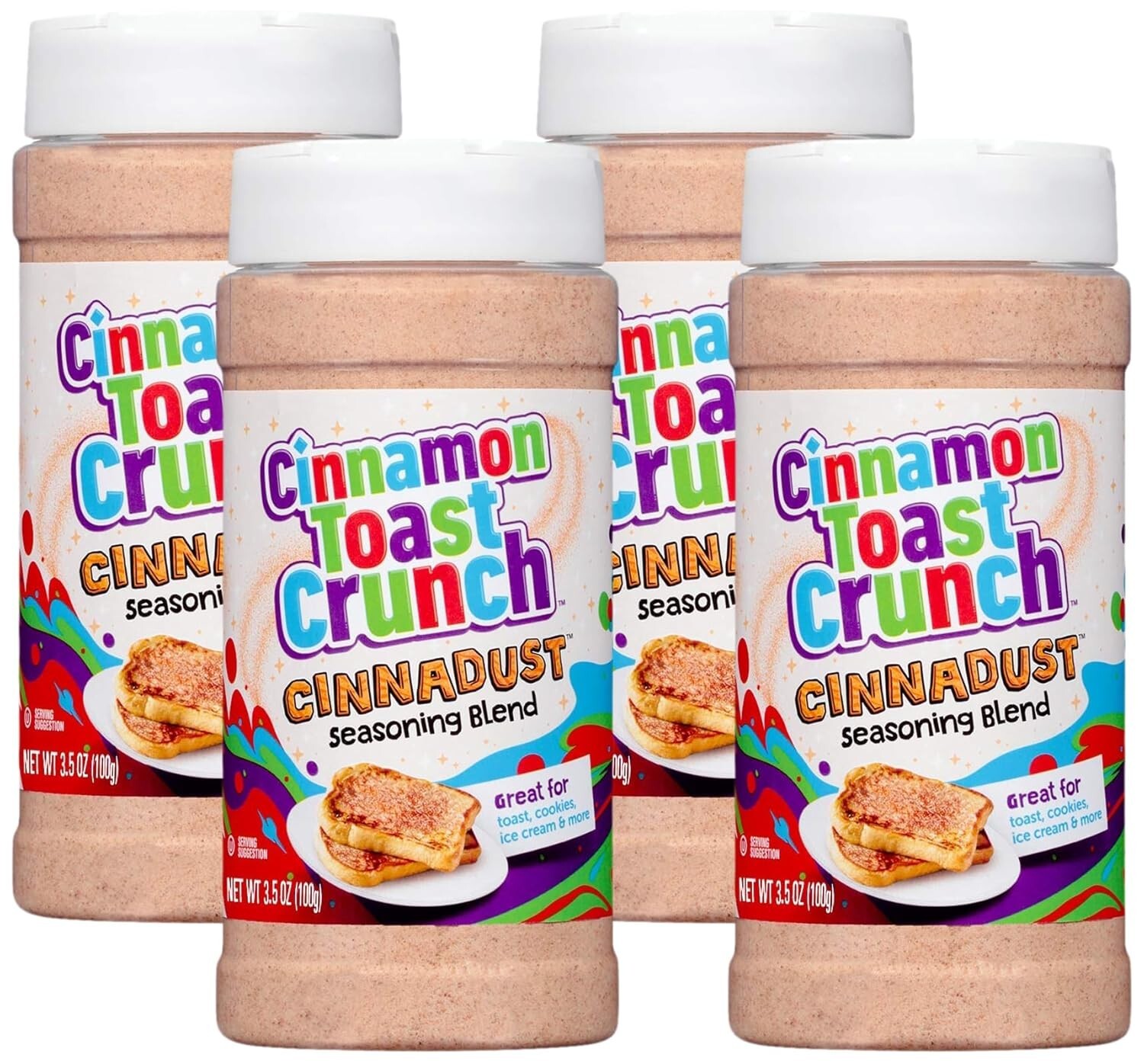 Gourmet Cinnadust Seasoning – 3.5oz Each, Pack of 4 for Culinary Creativity