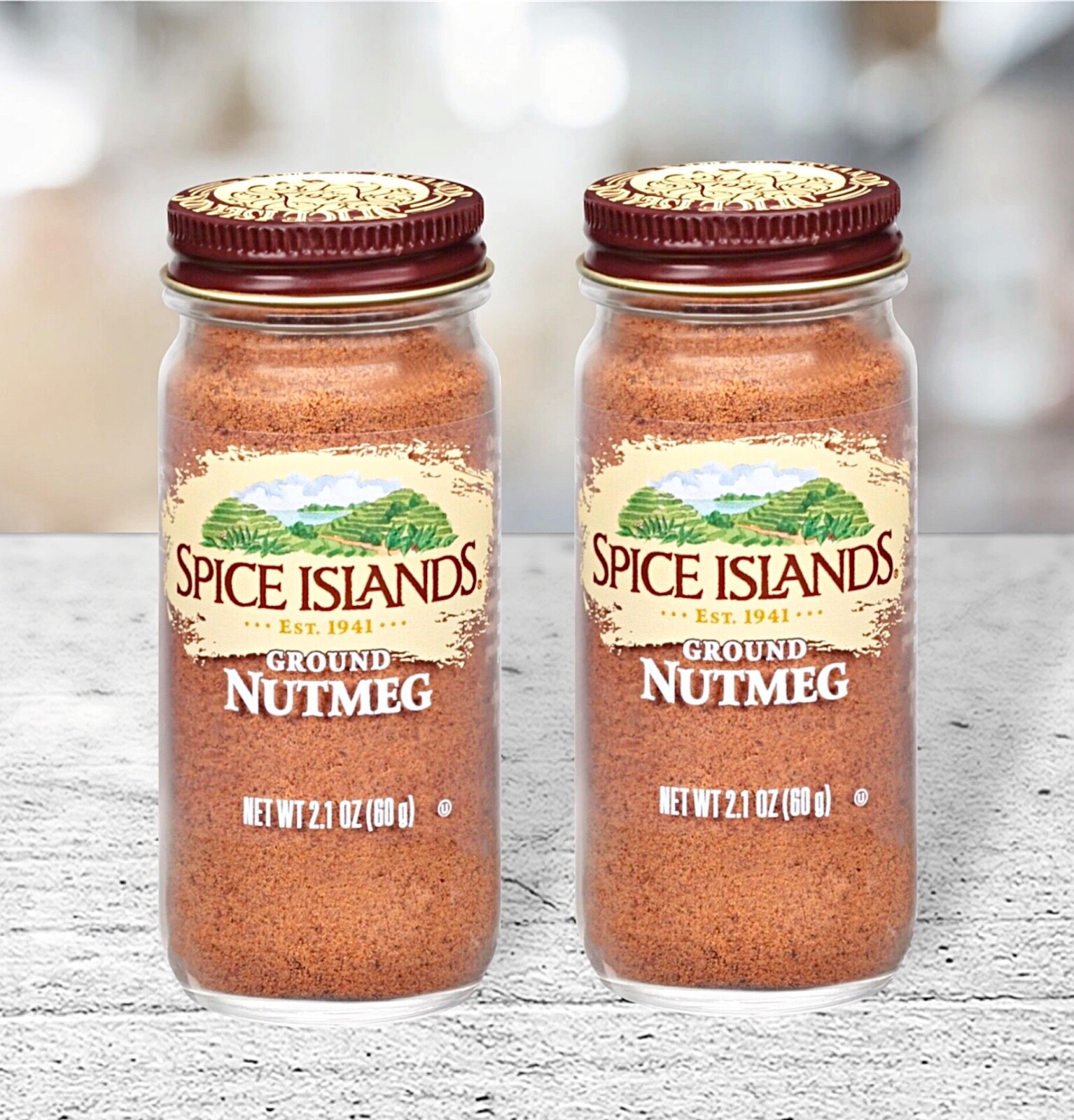 2 Spice Islands Trading Co. Ground Nutmeg 1.4.oz Each