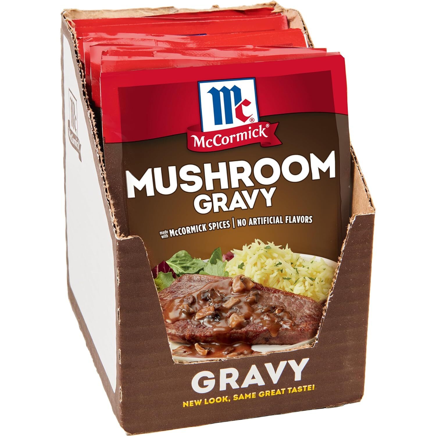 Mccormick Mushroom Gravy Mix 0.75 Ounce Pack Of 12 Quick Savory Gravy Mix
