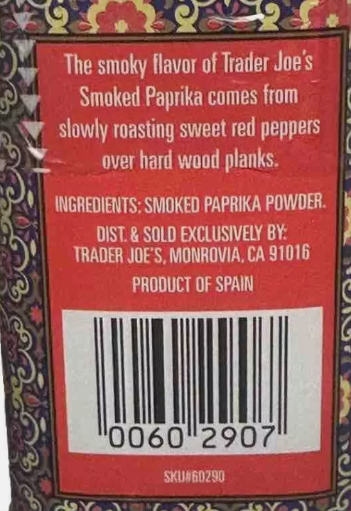 Trader Joe’s Smoked Paprika Powder Spice Seasoning New Tin, 2.6 oz, 2 Pack