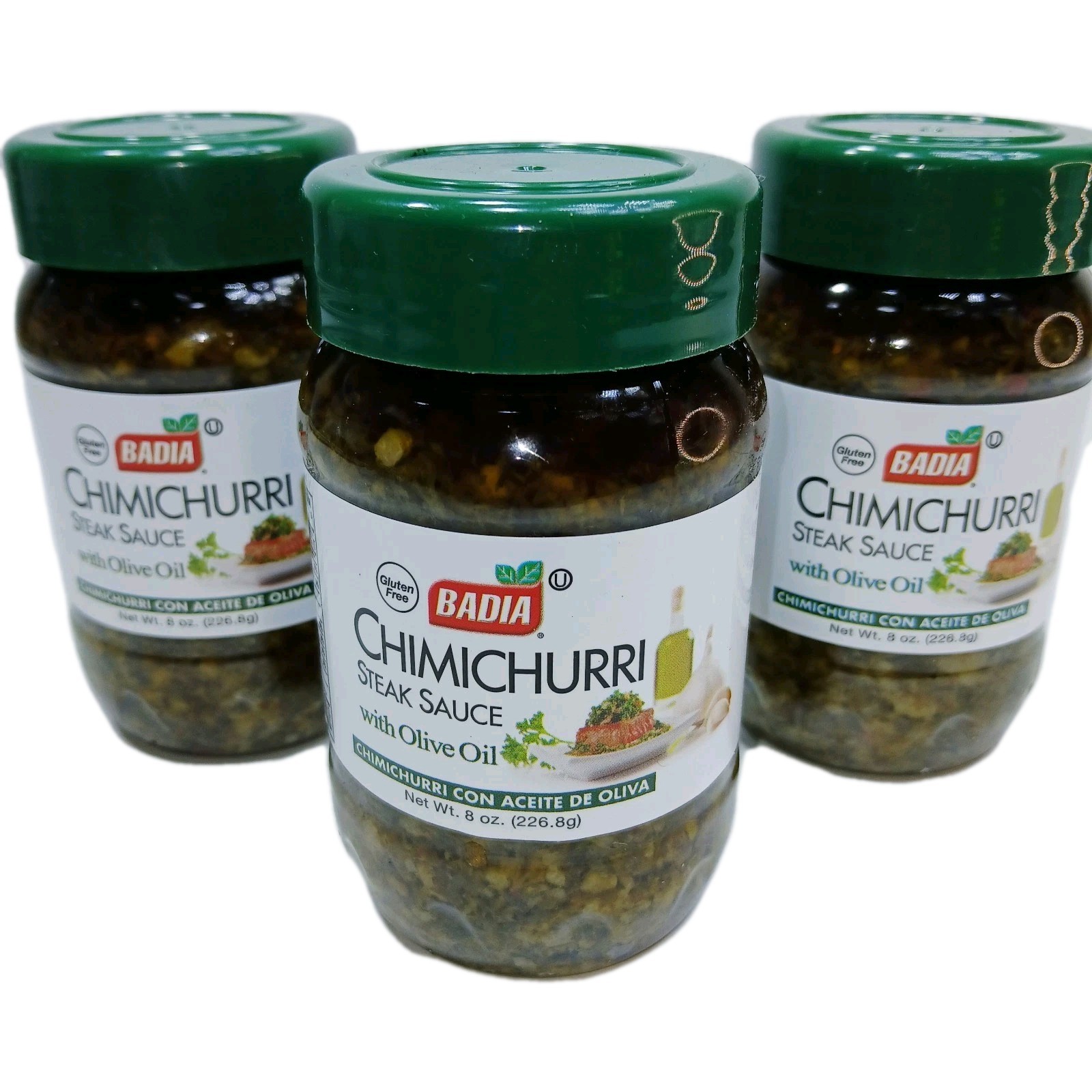 2~ Jars Badia Chimichurri Steak Sauce With Olive Oil | 8oz | Gluten Free Kosher