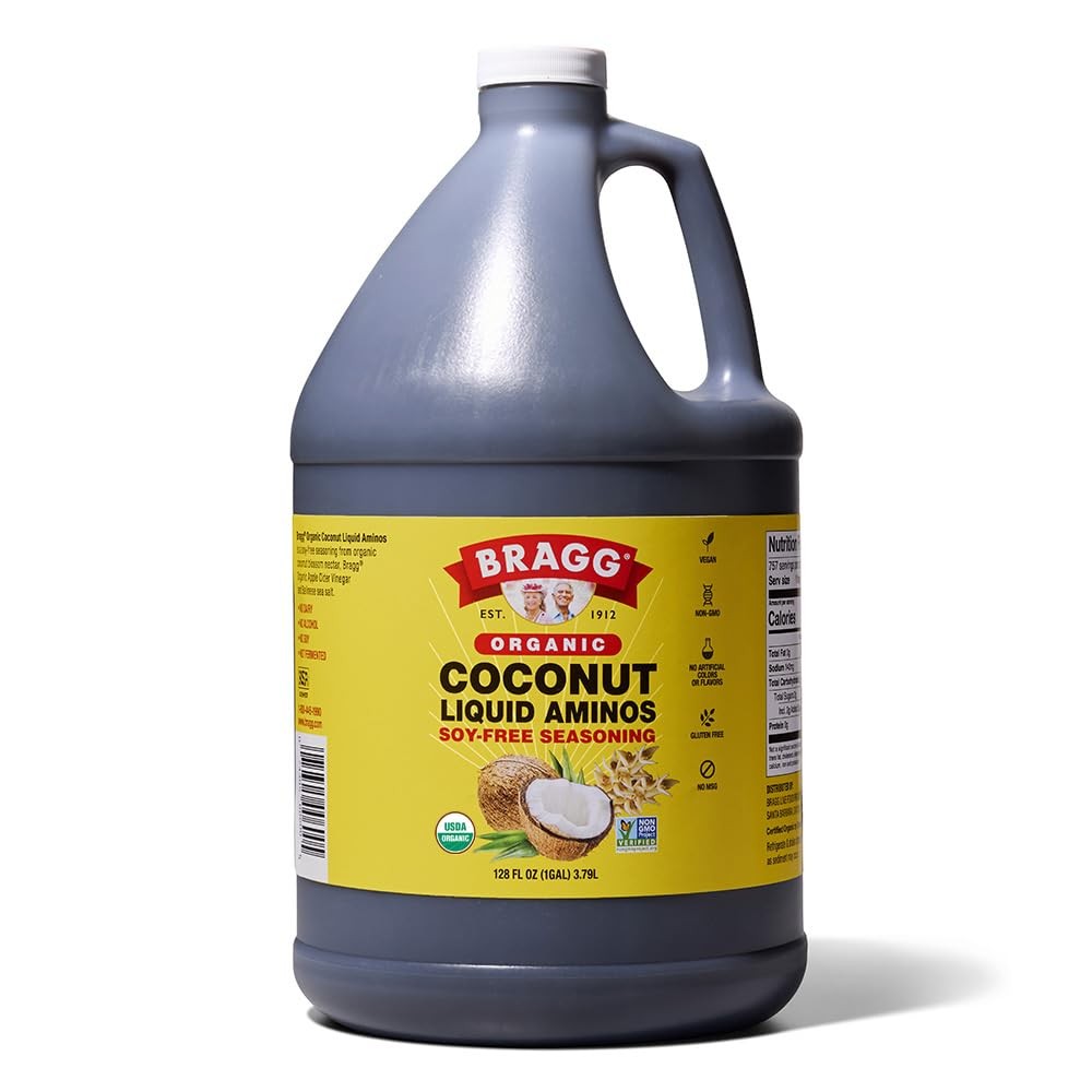Organic Coconut Aminos Soy-Free Seasoning Vegan Gluten Free No GMO’ 128 Ounce US