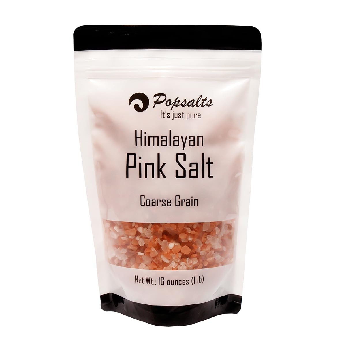 Popsalts Himalayan Pink Salt-Coarse (2 Pack) 1 Pound Coarse Pink Salt