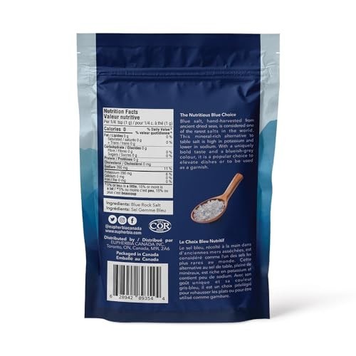 Coarse Blue Salt – Rare Mineral, High Potassium, Low Sodium, Natural & Kosher (2