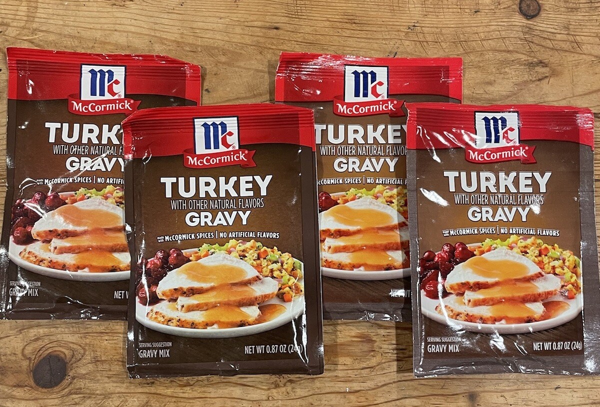 McCormick Turkey Gravy Mix 0.87 oz (4-Packets) Exp 8/2025 & 9/2025