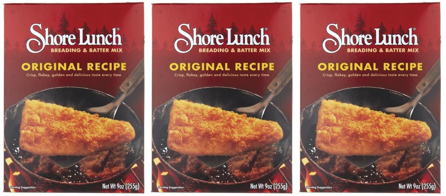 Shore Lunch Original Breading Batter Mix, 9 Ounce (3 Boxes)