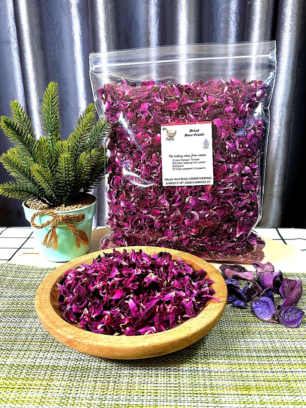 Dried Rose Petals 10g Floral Tea Ingredient for Aroma Ritual, artisan quality