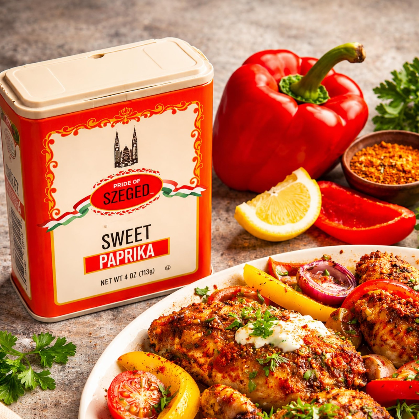 Pride of Szeged Sweet Paprika 4 Ounce (Pack 1), (4 oz)