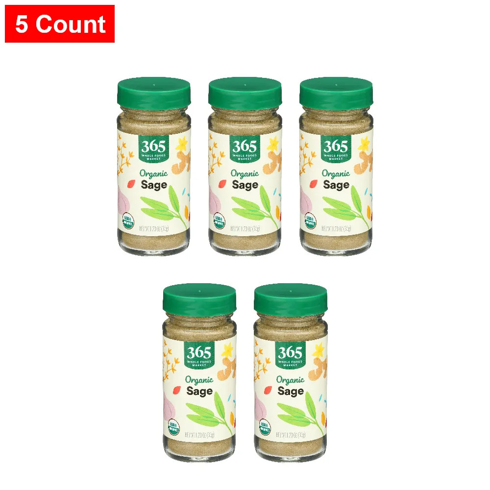 365 By WFM, Organic Sage, 1.23 Oz – 5 Count