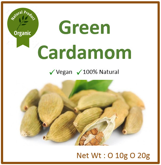Organic Ceylon CARDAMOM Pods Whole Green Hand Pick Natural High Quality 28g