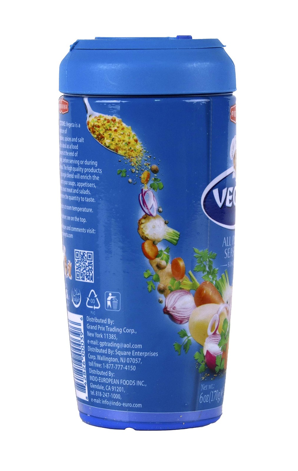 Podravka Vegeta Seasoning Shaker, 6 Ounce 6 (Pack of 1), Blue