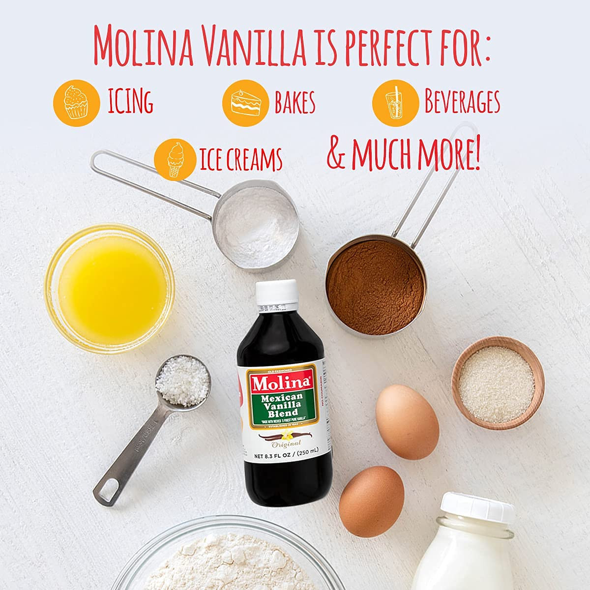 Vanilla – Mexican Vanilla Blend with Pure Vanilla Extract – 2 Pack (8.3 Fl Oz B
