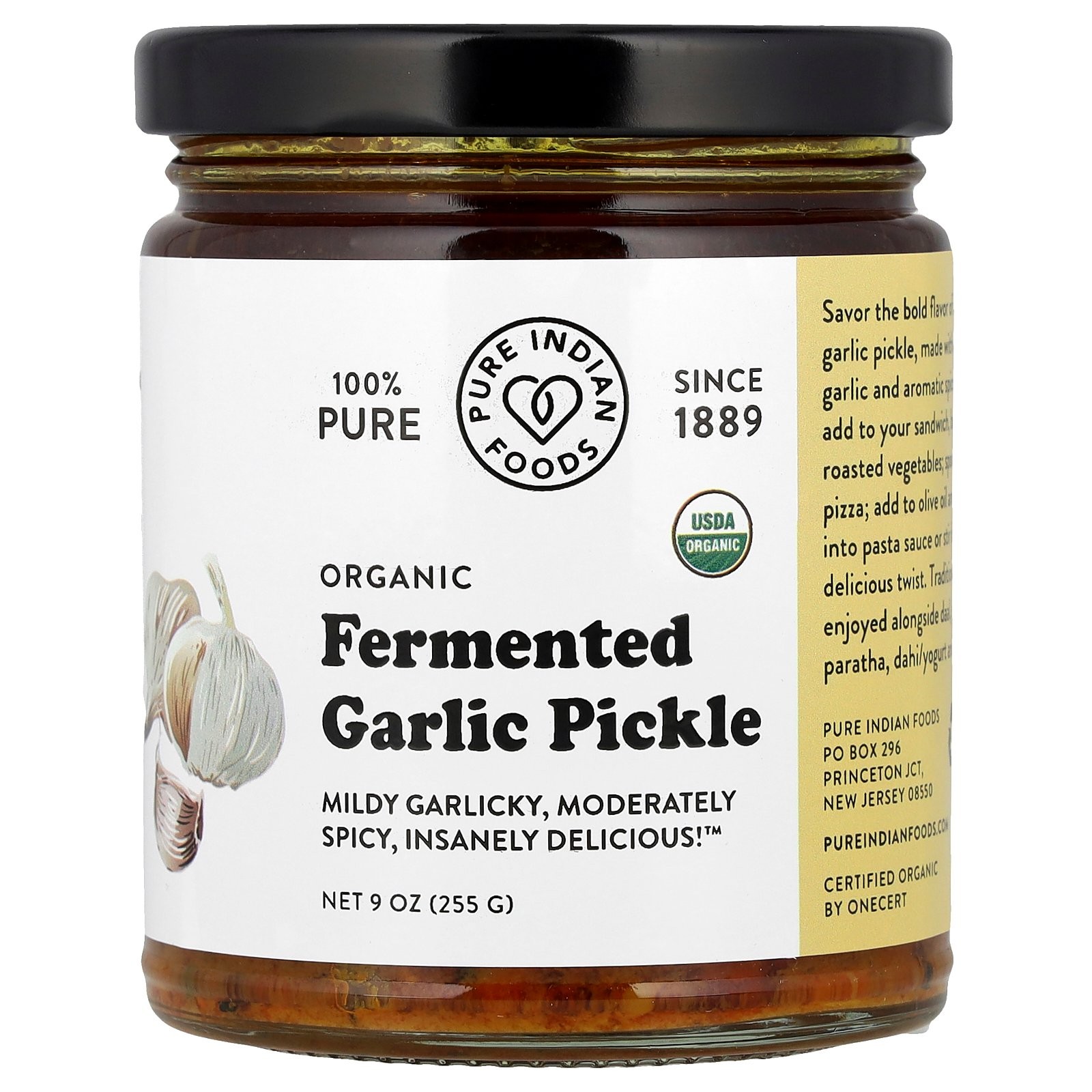 Organic Fermented Garlic Pickle, 9 oz (255 g)