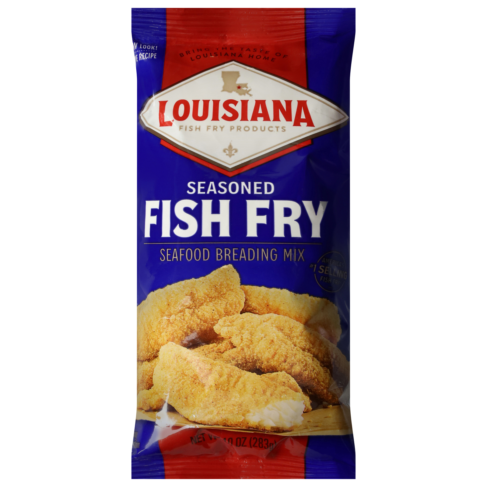 Louisiana Fish Fry Mix Fish Fry Seasoning 10 oz (Pack of 12)