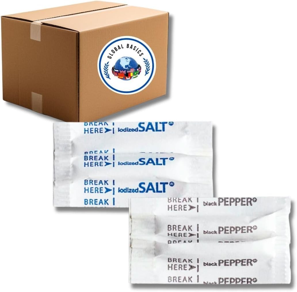 Individual Salt and Pepper Packets | 1500 Pairs of Salt and Pepper Packets Si…