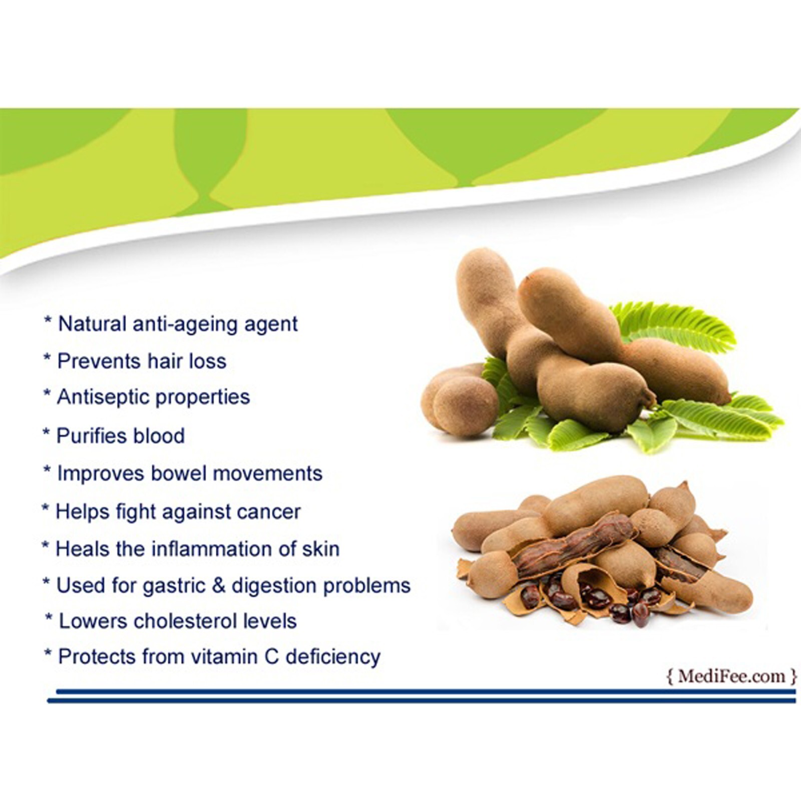 Tamarind Fresh Organic Pure 100% Natural Quality Healthy Tamarind 50G