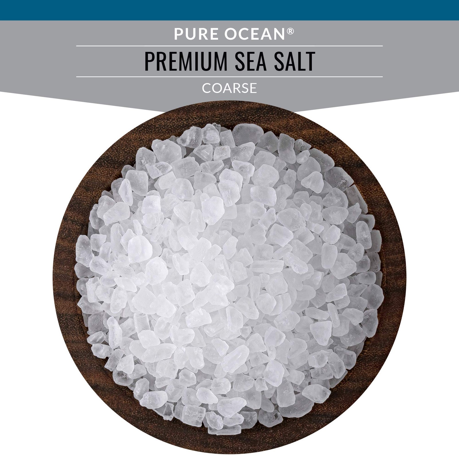 Pure Ocean Premium Sea Salt 16 Ounce Natural Culinary Salt For Cooking Baking