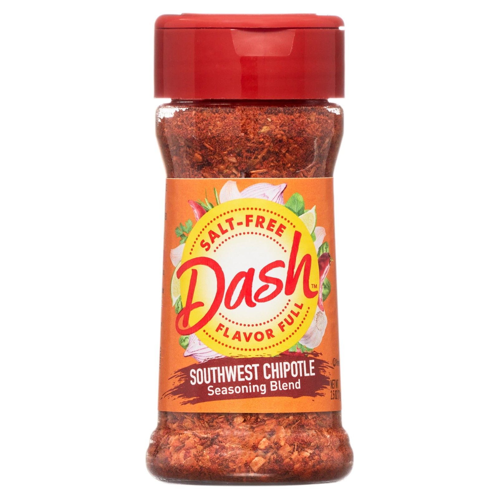 (6 pack) Dash Southwest Chipotle Seasoning Blend, Salt Free, 2.5 oz