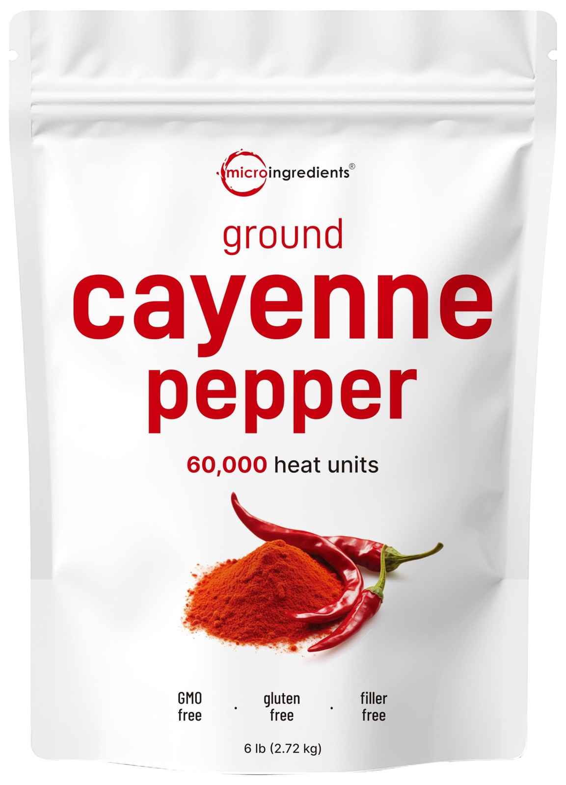 Ground Cayenne Pepper Powder, 6lbs 60,000 SHU Heat | Premium Source for Spice…