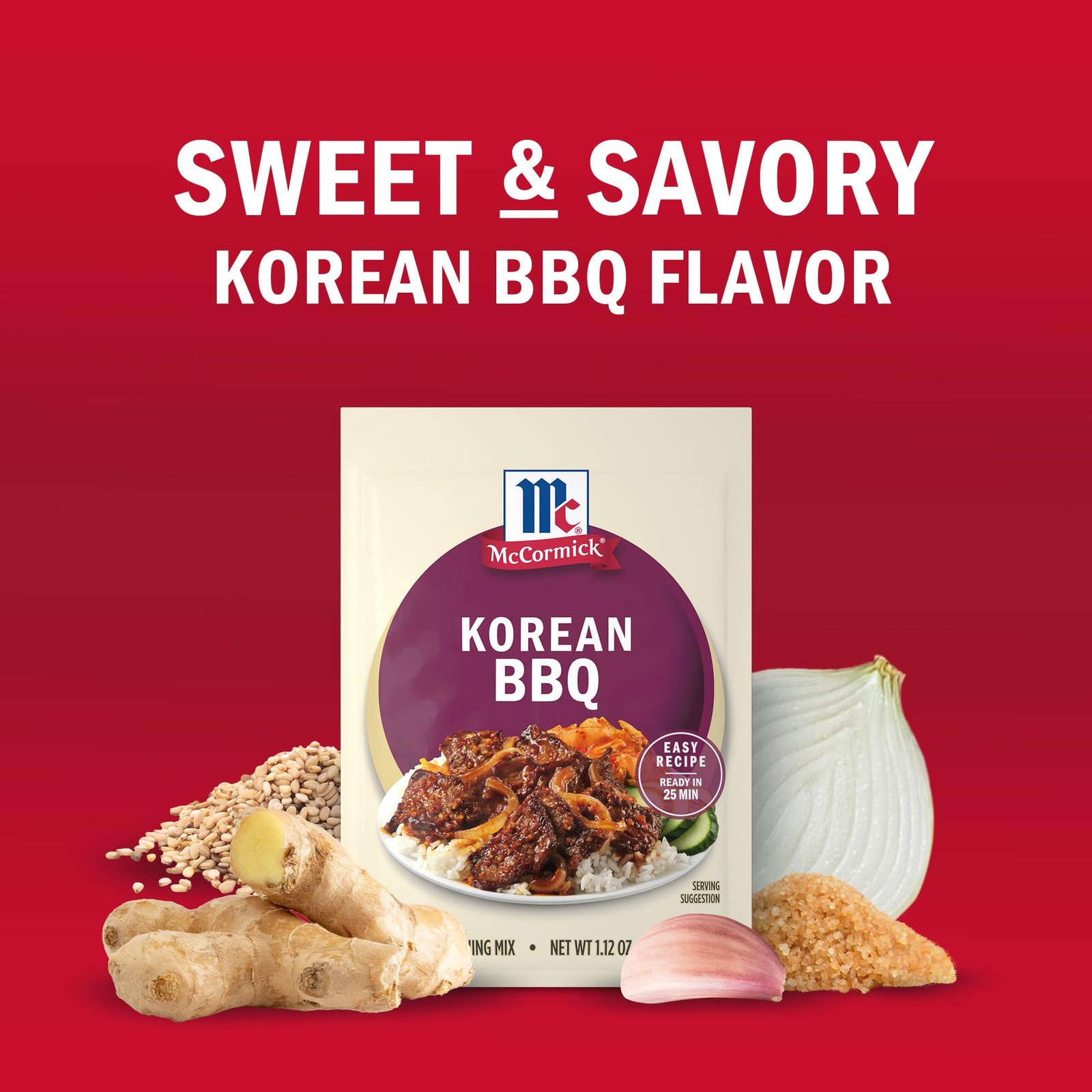 McCormick Seasoning Mix Packet Korean BBQ 3 Pack
