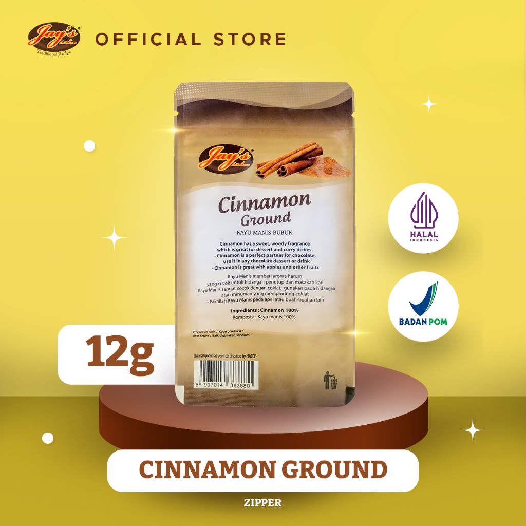 Cinnamon Ground Spice Powder 12g zipper pack dessert cooking
