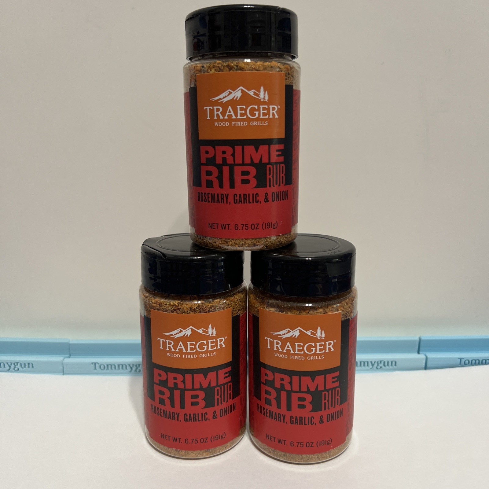 Traeger Wood Fire Grills Prime Rib Rosemary, Garlic & Onion 6.75 oz • Lot Of 3