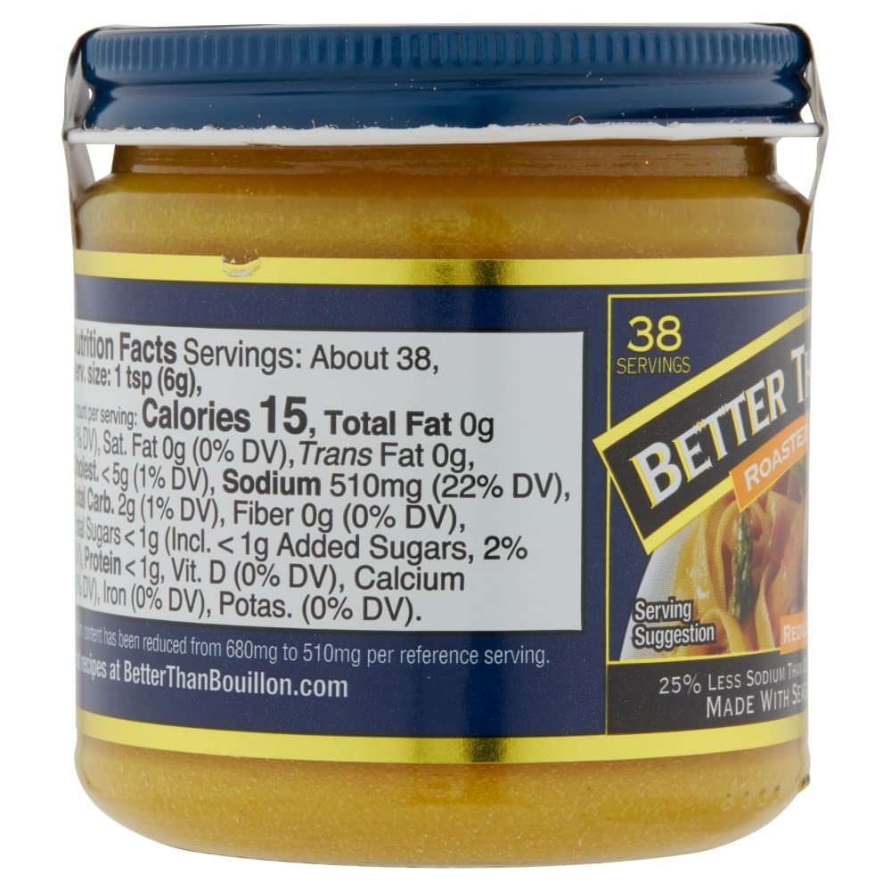 Reduced Sodium Roasted Chicken Base, 8 oz Jar Single Unit