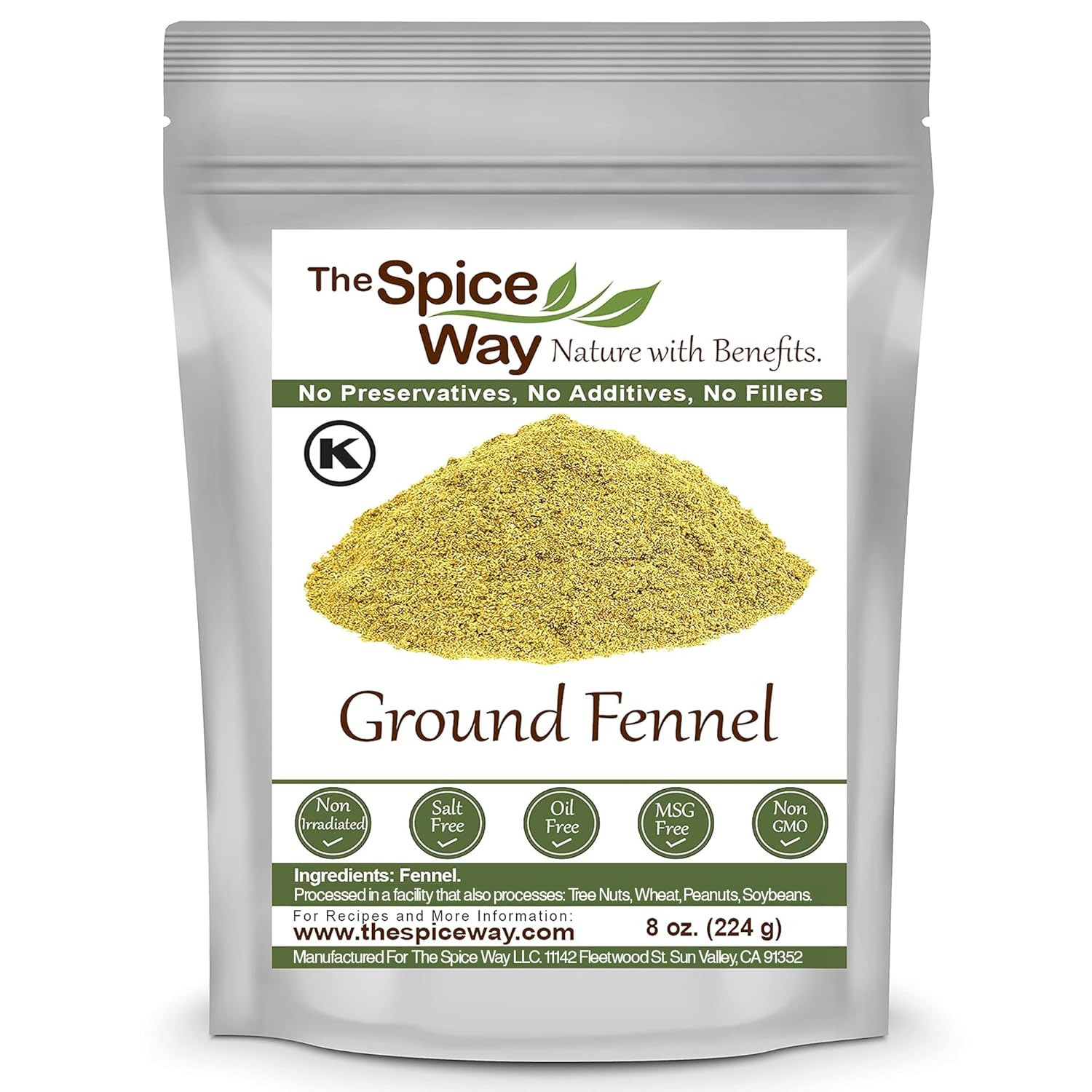 The Spice Way Fennel Seed Ground – Bulk Seeds Powder Great for Tea and Cooking 8
