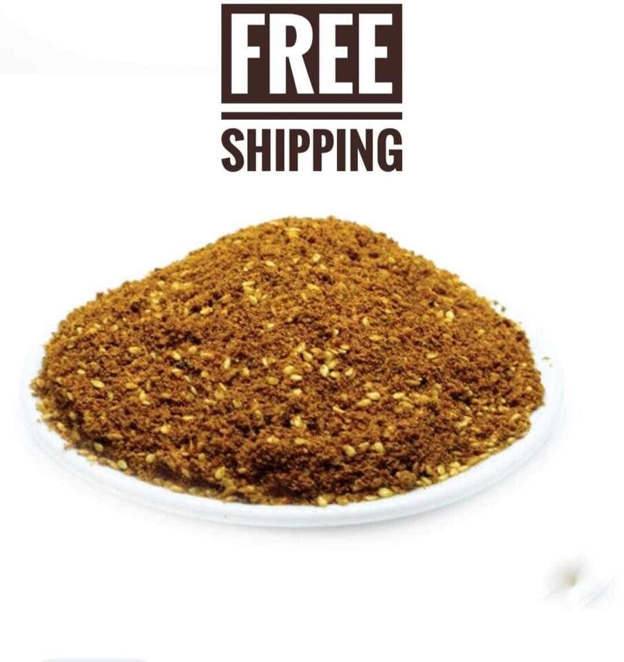 A mixture of Palestinian & Jordanian red thyme & sesame 210 gدقة حمراء درجة اولى
