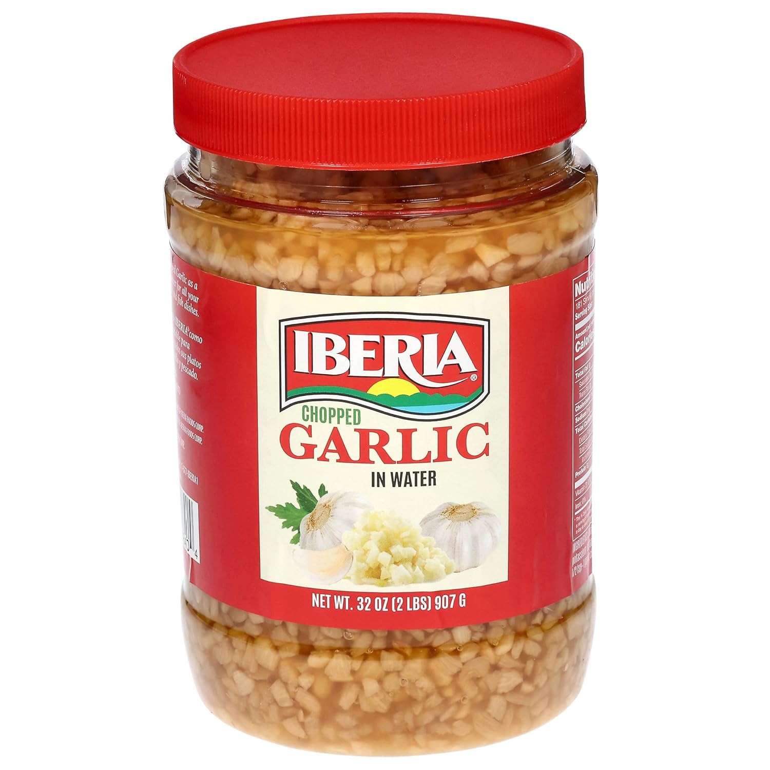 Iberia Minced Garlic In Water, 32 Ounce (Pack of 2)