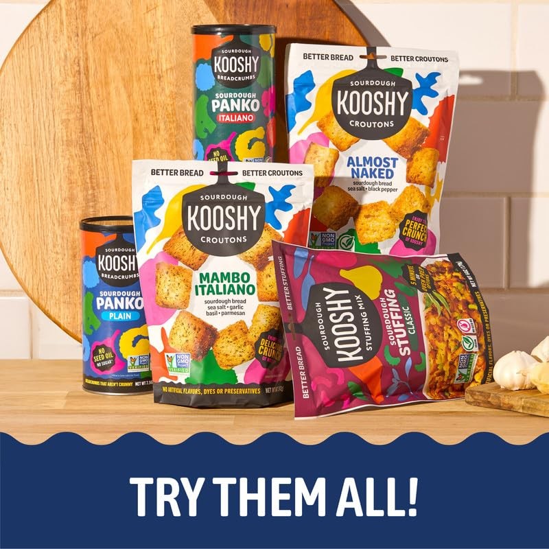 Kooshy Plain Panko Breadcrumbs | Vegan, Dairy Free, & Kosher Certified Non GM…